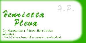 henrietta pleva business card